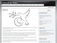 Tablet Screenshot of networkforpeace.org.uk